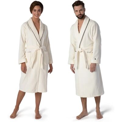 MÖVE Unisex Velours Sjaalkraag Badjas - Badjas MÖVE Unisex Velours Sjaalkraag Badjas - Badjas