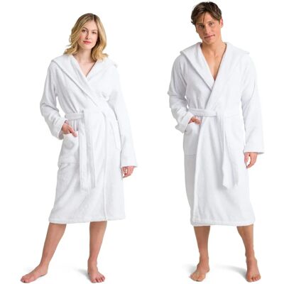 Möve Superwuschel Cappuccio - Accappatoio unisex, 120cm, bianco Möve Superwuschel Cappuccio - Accappatoio unisex, 120cm, bianco