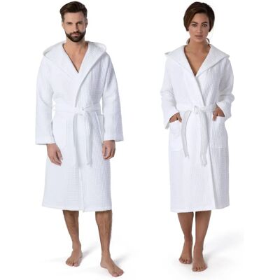 MÖVE Piquée Unisex Katoenen Spa Badjas MÖVE Piquée Unisex Katoenen Spa Badjas
