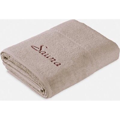 Frottana Pearl 80x200cm Katoen Beige Sauna Handdoek - Saunatuch Frottana Pearl 80x200cm Katoen Beige Sauna Handdoek - Saunatuch