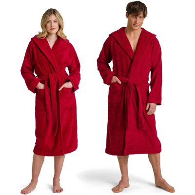 MÖVE Superwuschel Hooded Bathrobe - Unisex - Cotton - Ruby MÖVE Superwuschel Hooded Bathrobe - Unisex - Cotton - Ruby
