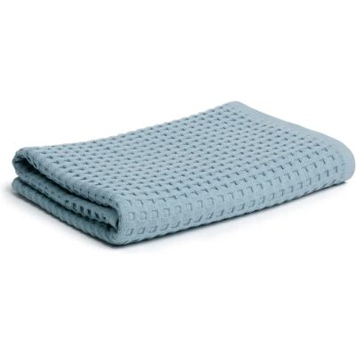 Möve Piquée Bleu - Serviette en coton 50x100cm Möve Piquée Bleu - Serviette en coton 50x100cm
