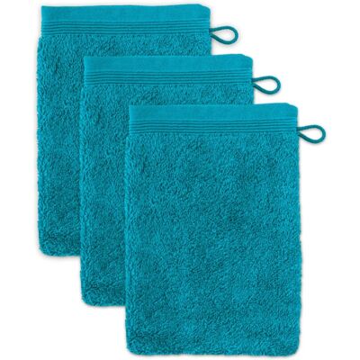 MÖVE Superwuschel Gants de Toilette - 3 pcs - Lagoon - Coton MÖVE Superwuschel Gants de Toilette - 3 pcs - Lagoon - Coton