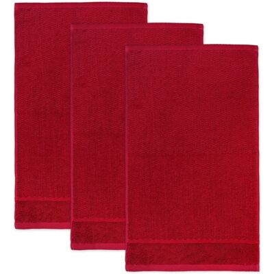 MÖVE Pearl Serviette Invités - 3 pcs, 30x50cm, rubis - Serviette invité MÖVE Pearl Serviette Invités - 3 pcs, 30x50cm, rubis - Serviette invité
