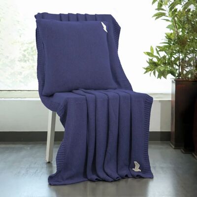 MÖVE Cozy Kissenhülle Strick - Dekokissen, 45x45cm, Navy MÖVE Cozy Kissenhülle Strick - Dekokissen, 45x45cm, Navy