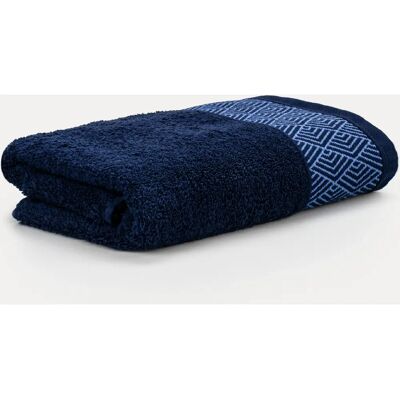 MÖVE for frottana Geometry Handdoek Navy - Handdoek MÖVE for frottana Geometry Handdoek Navy - Handdoek