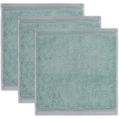Möve Superwuschel Grön Tvålhandduk - Set av 3 Möve Superwuschel Grön Tvålhandduk - Set av 3