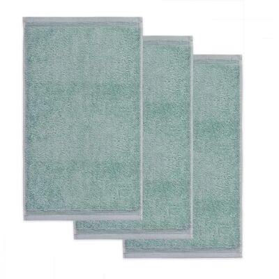 Gästhandduk Möve Superwuschel - Set om 3, 30x50cm, Bomull, Grön Gästhandduk Möve Superwuschel - Set om 3, 30x50cm, Bomull, Grön