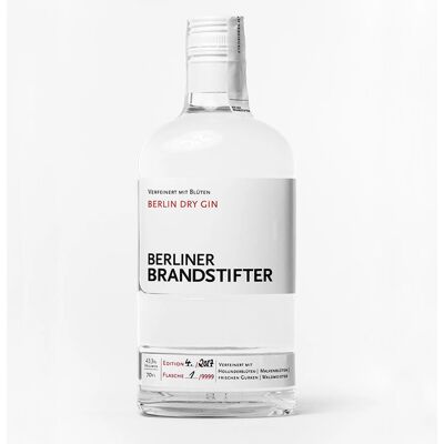 Berliner Brandstifter Gin Berlin Dry - 0,7L, Beperkte Editie Berliner Brandstifter Gin Berlin Dry - 0,7L, Beperkte Editie