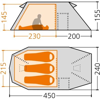 Tatonka Alaska 3 DLX - Olivgrün - 3-4 Personen - Zelt Tatonka Alaska 3 DLX - Olivgrün - 3-4 Personen - Zelt
