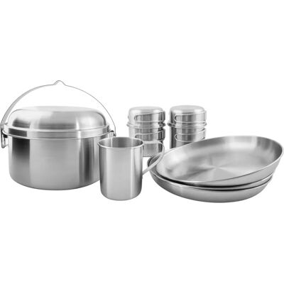 Conjunto de Picnic Tatonka III Acero Inoxidable - Kit para Exterior Conjunto de Picnic Tatonka III Acero Inoxidable - Kit para Exterior