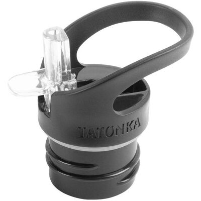 Tatonka Marque Bouteille en Acier Premium Noire - Couvercle Sport - Accessoire pour Bouteille Tatonka Marque Bouteille en Acier Premium Noire - Couvercle Sport - Accessoire pour Bouteille