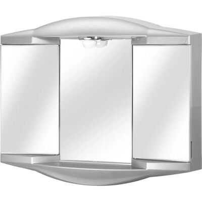 JOKEY Chico Spiegelschrank - 62x52.6x18 cm - Silber - Modernes Badmöbel JOKEY Chico Spiegelschrank - 62x52.6x18 cm - Silber - Modernes Badmöbel