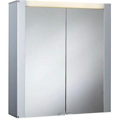JOKEY Tromsö Wandspiegelschrank - 2 Regale, LED, MDF & Glas JOKEY Tromsö Wandspiegelschrank - 2 Regale, LED, MDF & Glas