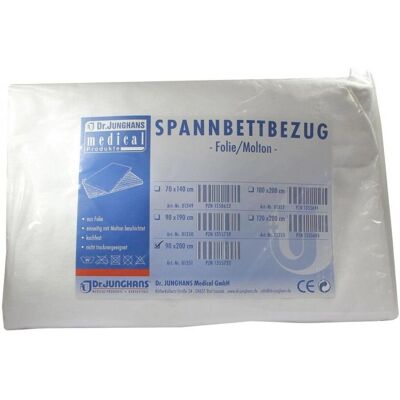 Dr. Junghans Medical GmbH Molton Spannbettbezug - 90x200 cm - Wasserdicht Dr. Junghans Medical GmbH Molton Spannbettbezug - 90x200 cm - Wasserdicht