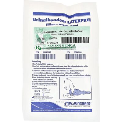 Dr. Junghans Medical GmbH URINALKONDOM 36 mm latexfrei selbsthaftend Dr. Junghans Medical GmbH URINALKONDOM 36 mm latexfrei selbsthaftend