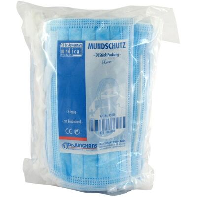 Dr. Junghans Medical GmbH - PROTECTION BUCCALE - Blau - Medizinischer Mundschutz Dr. Junghans Medical GmbH - PROTECTION BUCCALE - Blau - Medizinischer Mundschutz