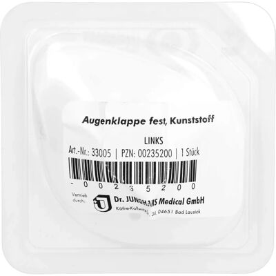Dr. Junghans Medical GmbH AUGENKLAPPE Kunststoff links fest - Augenklappe Dr. Junghans Medical GmbH AUGENKLAPPE Kunststoff links fest - Augenklappe