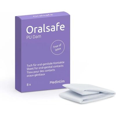 MEDintim OralSafe Vaniglia - Diga Dentale, 8 Fogli MEDintim OralSafe Vaniglia - Diga Dentale, 8 Fogli