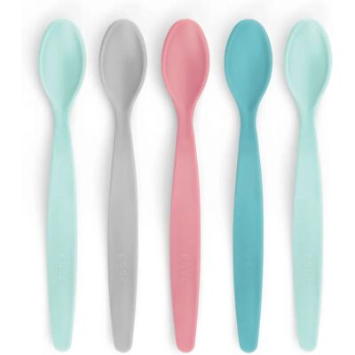 Reer Babybesteck - Pastell - 5 Stück - Ab 3 Monaten geeignet Reer Babybesteck - Pastell - 5 Stück - Ab 3 Monaten geeignet