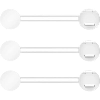 Reer Verrou de Sécurité Enfant - Blanc - Pack de 3 - Publicité Reer Verrou de Sécurité Enfant - Blanc - Pack de 3 - Publicité