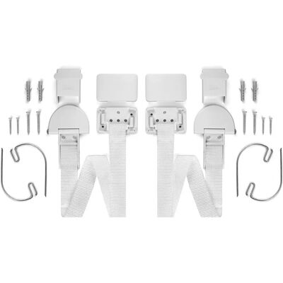 reer Kit Antiribaltamento Mobili - Bianco - 2 Cinture reer Kit Antiribaltamento Mobili - Bianco - 2 Cinture
