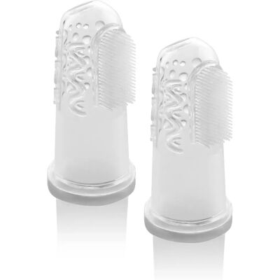 Reer Silikon-Fingerzahnbürste 2er Set - Babys Zahnreinigung Reer Silikon-Fingerzahnbürste 2er Set - Babys Zahnreinigung