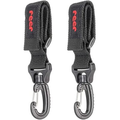 Reer Zwart 2-Pack Clip&Go Kinderwagenhaken - Unisex Accessoire Reer Zwart 2-Pack Clip&Go Kinderwagenhaken - Unisex Accessoire