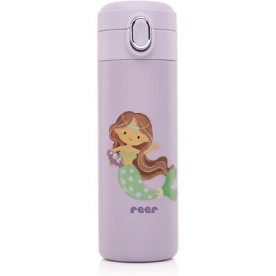 reer 90104 Trinkflasche - Auslaufsicher, 350ml, Silikon, Edelstahl reer 90104 Trinkflasche - Auslaufsicher, 350ml, Silikon, Edelstahl
