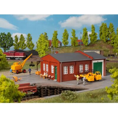 Auhagen 11462 Modellbahnzubehör - Lokdepot mit Rampe Auhagen 11462 Modellbahnzubehör - Lokdepot mit Rampe