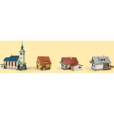 Auhagen 15201 Set di Inizio Ferrovia - H0, TT, Edifici Colorati Auhagen 15201 Set di Inizio Ferrovia - H0, TT, Edifici Colorati