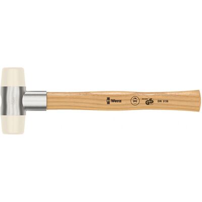 Martillo Wera - Cabeza de nailon de alto impacto - Mango de fresno - Herramienta versátil Martillo Wera - Cabeza de nailon de alto impacto - Mango de fresno - Herramienta versátil