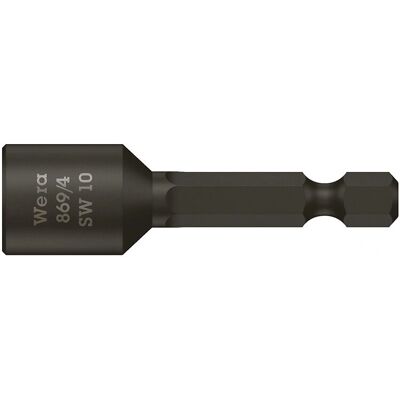 Wera 869/4 Sechskant-Schlüssel - Schraubendreher - Nicht-magnetisch - 1/4" - 65mm - Schwarz Wera 869/4 Sechskant-Schlüssel - Schraubendreher - Nicht-magnetisch - 1/4" - 65mm - Schwarz