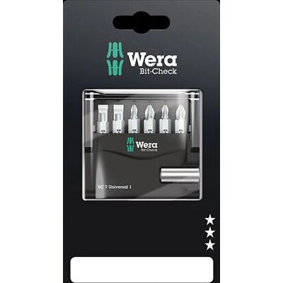 Wera 05073406001 inserti cacciavite - 7 pezzi - Acciaio inossidabile Wera 05073406001 inserti cacciavite - 7 pezzi - Acciaio inossidabile
