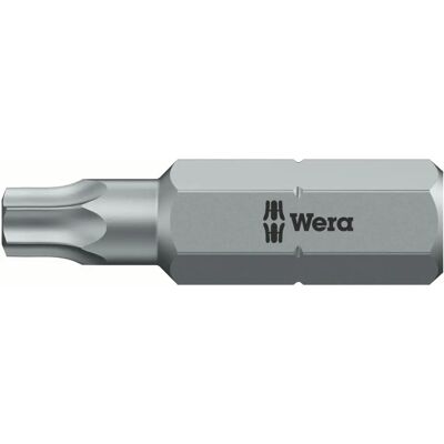 Wera Sæt med 3 Torx bits T10 T15 T20 - Hærdet stål Wera Sæt med 3 Torx bits T10 T15 T20 - Hærdet stål