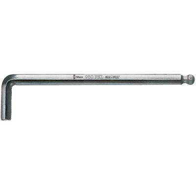 Lang vinkelnøkkel med kulehode - 7mm, 190x34mm - Wera Lang vinkelnøkkel med kulehode - 7mm, 190x34mm - Wera