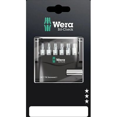 Wera 05073404001 Schraubendreherbits 7 Stück - Torx T10 T15 T20 T25 T30 T40 Wera 05073404001 Schraubendreherbits 7 Stück - Torx T10 T15 T20 T25 T30 T40