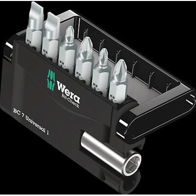 Conjunto de 7 pontas Wera - Universal, C 6.3 Conjunto de 7 pontas Wera - Universal, C 6.3