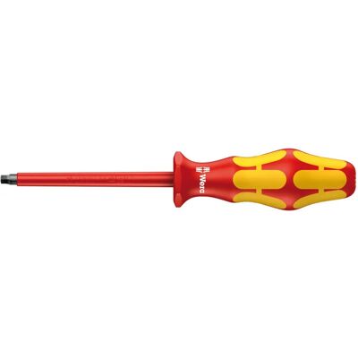 Wera 168 i Insulated Screwdriver - Square Internal - VDE Tested Wera 168 i Insulated Screwdriver - Square Internal - VDE Tested