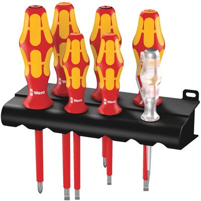 Wera 160i/165i/7 VDE Kraftform Plus Skruetrækkersæt - 7 stk Wera 160i/165i/7 VDE Kraftform Plus Skruetrækkersæt - 7 stk