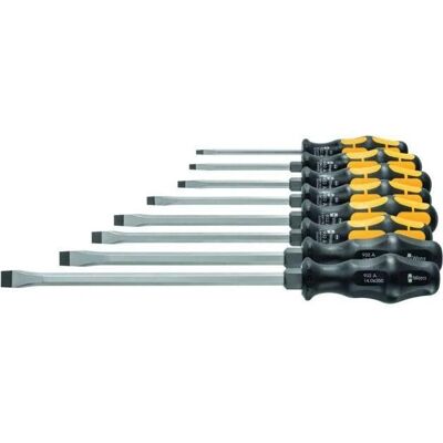 Wera Schraubenzieher-Set mit Kraftform-Griff - Schlitz - Schraubenzieher-Set Wera Schraubenzieher-Set mit Kraftform-Griff - Schlitz - Schraubenzieher-Set