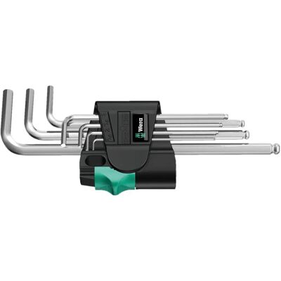 Zestaw kluczy imbusowych Wera 950/9 Hex-Plus w kształcie litery L Metrczny 9 szt. Zestaw kluczy imbusowych Wera 950/9 Hex-Plus w kształcie litery L Metrczny 9 szt.