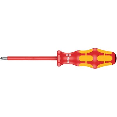 Wera 165 i PZ VDE Insulated Screwdriver - Pozidriv PZ2, 200mm Wera 165 i PZ VDE Insulated Screwdriver - Pozidriv PZ2, 200mm