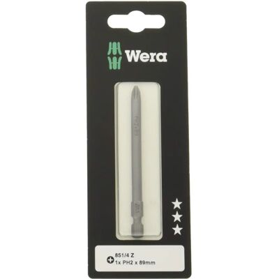 Wera PH 2 x 89 mm Ponta de chave de fenda - Cruz, Aço liga Wera PH 2 x 89 mm Ponta de chave de fenda - Cruz, Aço liga