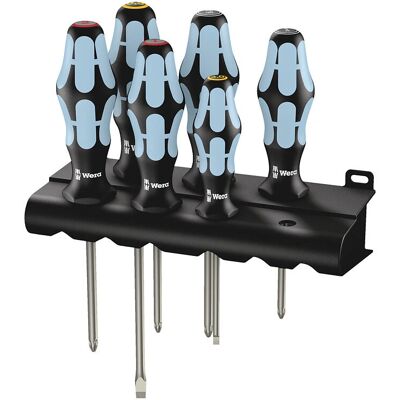 Conjunto de Chaves de Fenda em Aço Inoxidável Kraftform Plus Wera - 6 Peças Conjunto de Chaves de Fenda em Aço Inoxidável Kraftform Plus Wera - 6 Peças