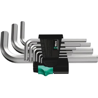 Zestaw kluczy imbusowych Wera 950/9 SM N - 9 sztuki, chrom, 1,5-10mm Zestaw kluczy imbusowych Wera 950/9 SM N - 9 sztuki, chrom, 1,5-10mm