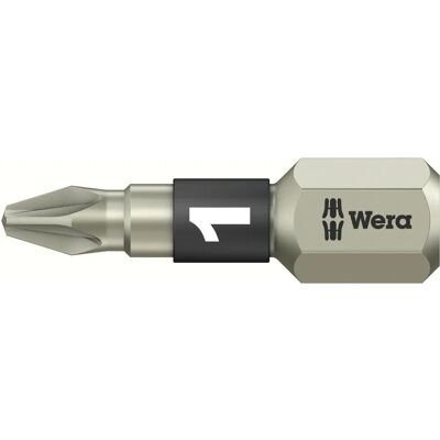 Wera 3855/1 TS Rustfritt Stål Pozidriv 25mm - Skruttrekkerbit Wera 3855/1 TS Rustfritt Stål Pozidriv 25mm - Skruttrekkerbit