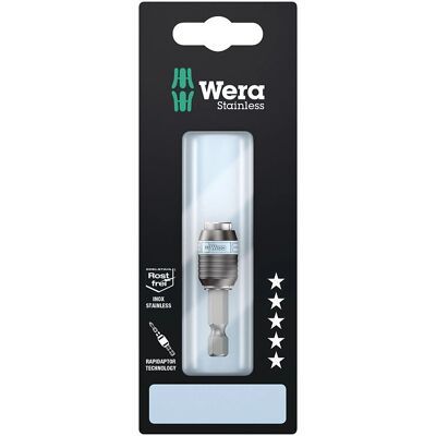 Wera rostfritt stål 1/4" universalt bitshållare - Snabbbytte Wera rostfritt stål 1/4" universalt bitshållare - Snabbbytte