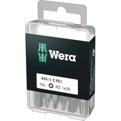 Wera 855/1 Z Pozidriv Extra-Robuste Bits - Schraubenzieherbits Wera 855/1 Z Pozidriv Extra-Robuste Bits - Schraubenzieherbits