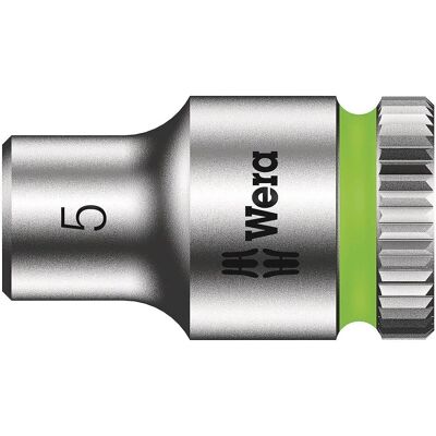 Wera Zyklop 1/4 Zoll Steckschlüssel 5mm - Sechskant - Chrom-vanadium Wera Zyklop 1/4 Zoll Steckschlüssel 5mm - Sechskant - Chrom-vanadium